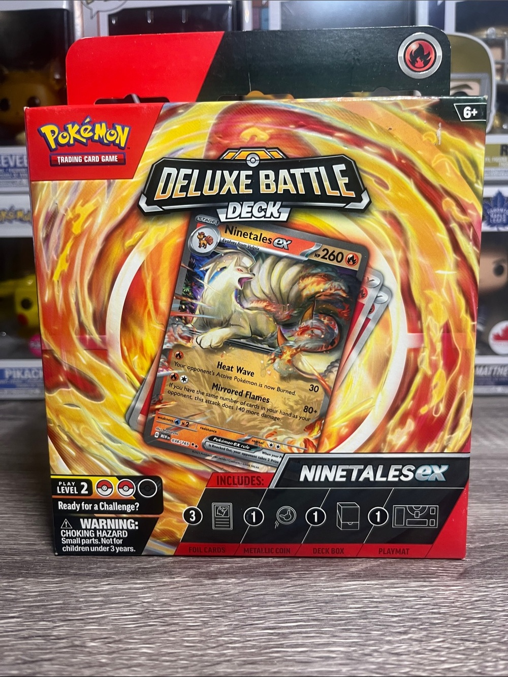 Pokemon Deluxe Battle Deck - Ninetales ex (red, orange, yellow)